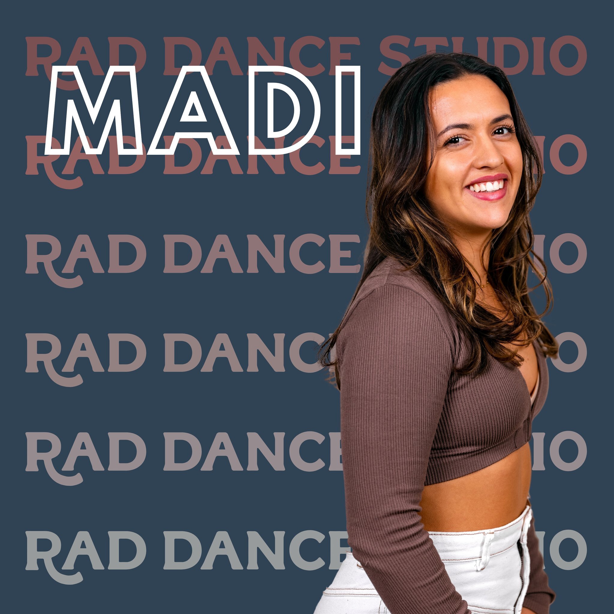 🔥 INTRODUCING OUR 23/24 RAD DANCE
FACULTY! Up next - Miss Madi!

🌟​​ Madison Pinherio is from Camarillo, California where she trained in all styles and competed on a dance team for over 10 years. Ms Pinherio has a bachelor degree in interdisciplina