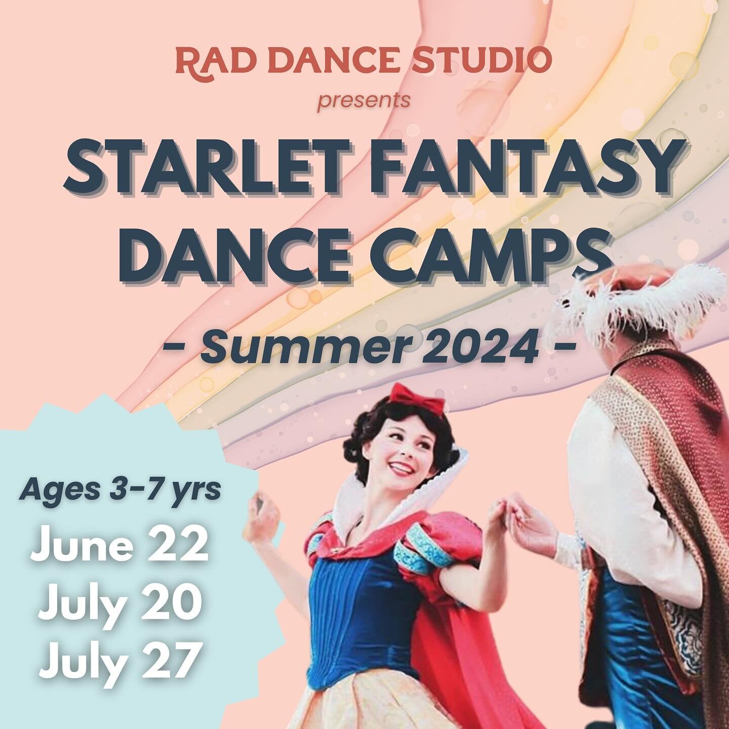 🌟 Summer @ RAD is a Magical One! 

💕 Sign your little ones up for one of our Starlet Fantasy Dance Camps this summer&mdash; you won&rsquo;t regret it! 

➡️ Swipe to see all of the wonderful themed camps we have planned for our youngest dancers. Ear