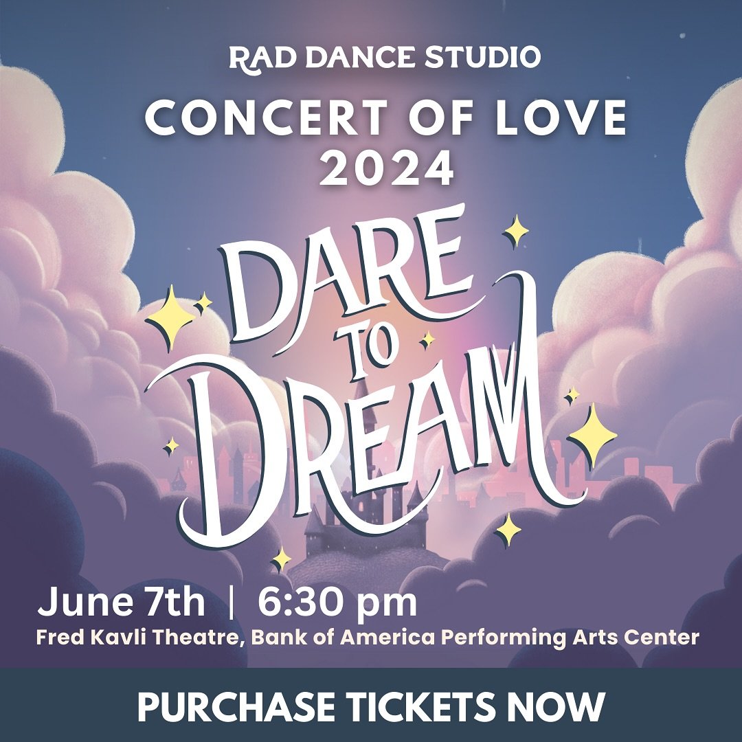 🚨 COL TICKETS ON SALE NOW!!! Link in Bio!

🌟 Join us for the most anticipated and exciting event of the season! Concert of Love 2024: Dare To Dream reflects the power of creative expression at RAD Dance and encourages all to imagine the possibiliti