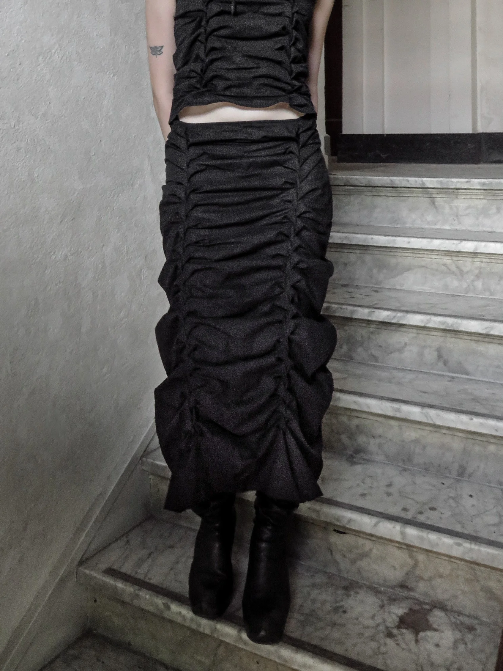 TWIN BRAID MAXI SKIRT