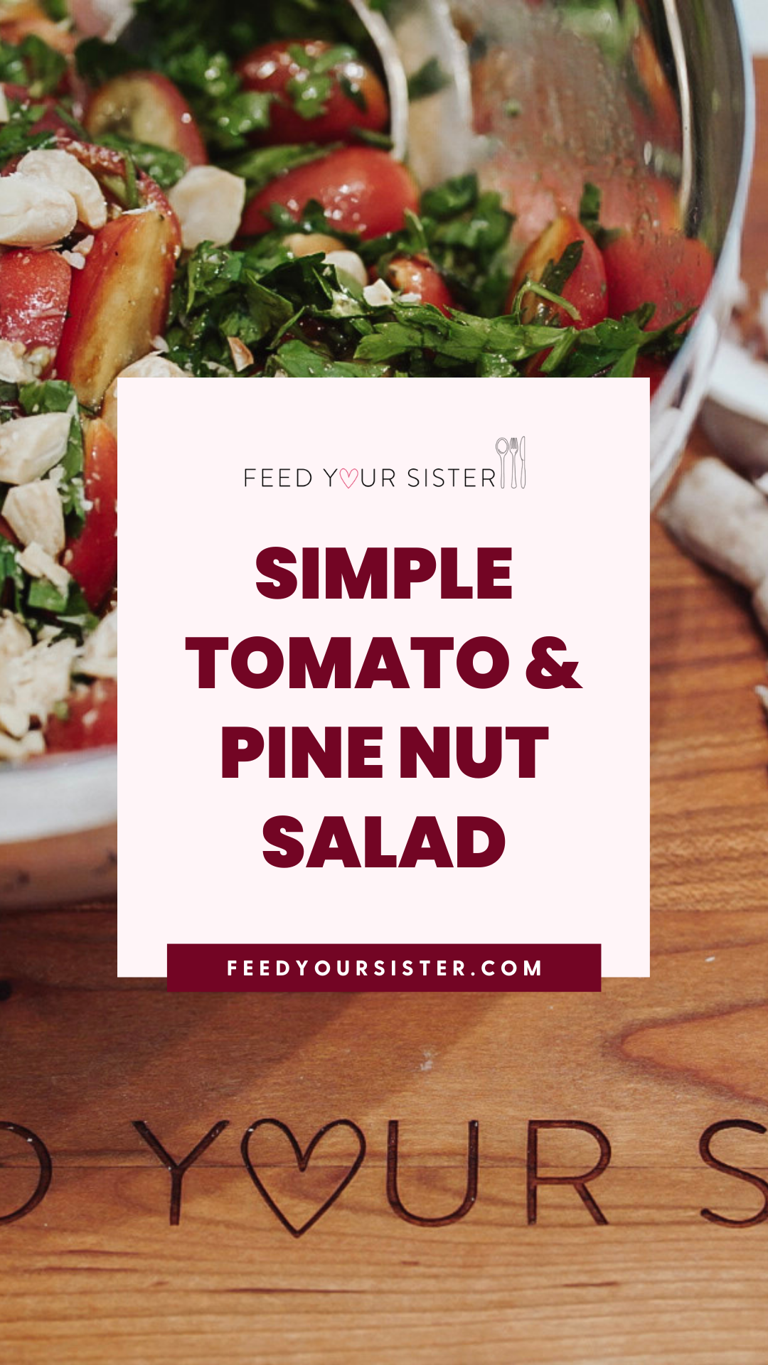 Simple tomato &amp; pine nut salad