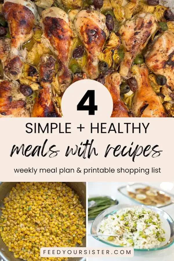 Simple Weekly Meal Plan