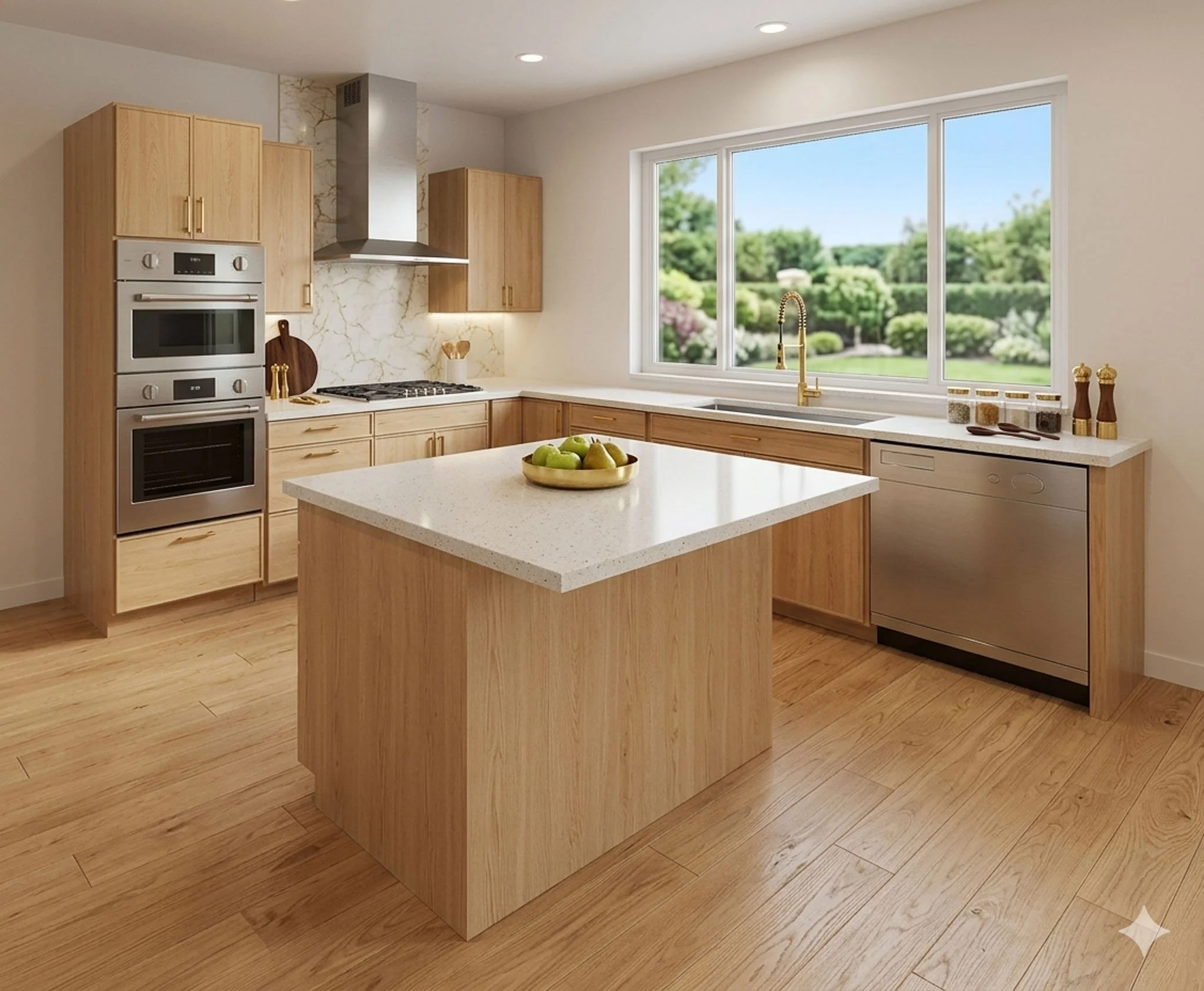Pro Kitchen Render 
(render may not be 100% accurate representation of cabinets and walls)