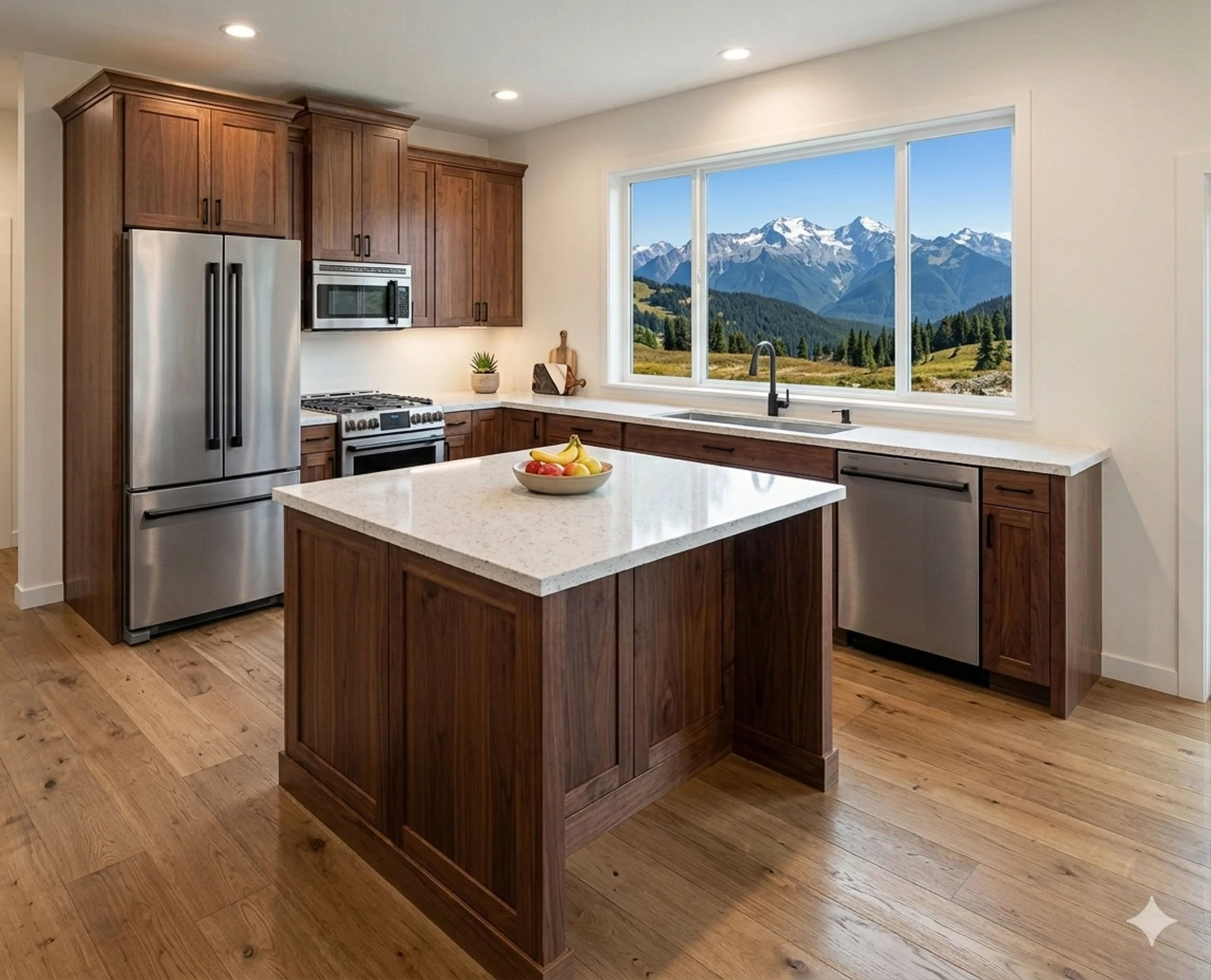 Country Kitchen Render 
(render may not be 100% accurate representation of cabinets and walls)