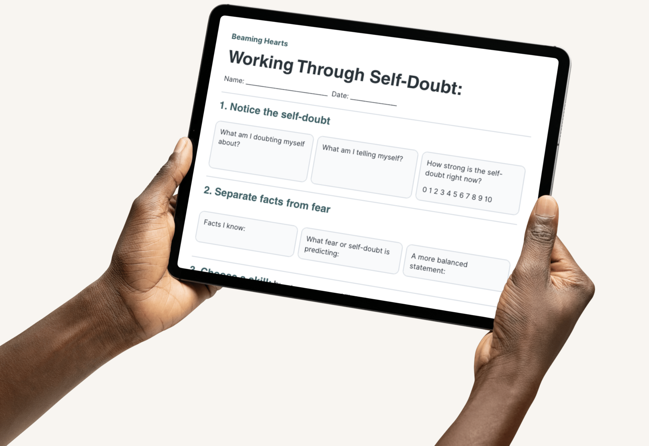 Self Doubt Worksheet Download