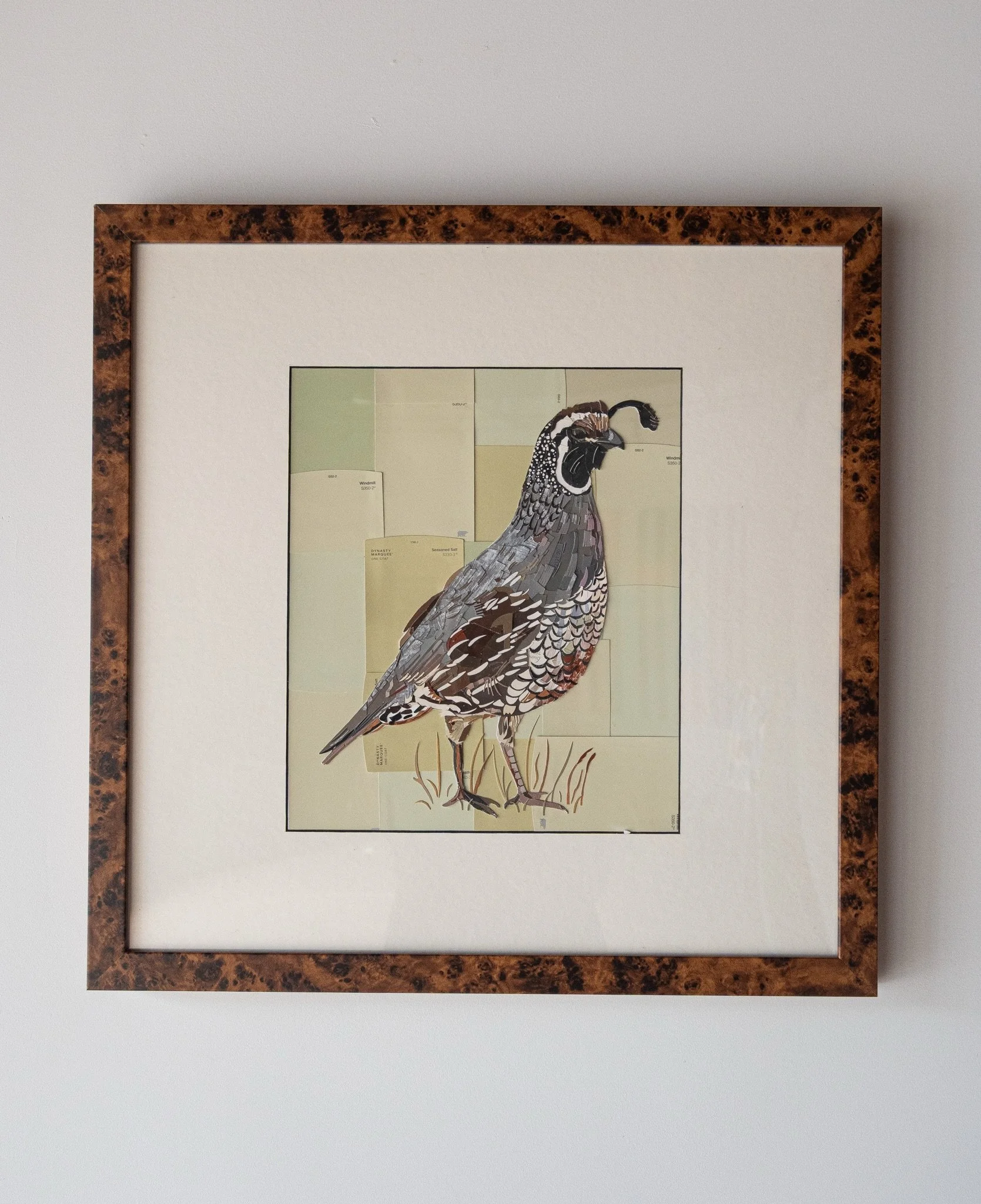 QUAIL! This one is now available with @lizlidgettgallery apart of their annual Anniversary show. Every artist they represent submits a piece for this show and the end result is quite fun to see the gallery packed full with this amazing stacked grid o