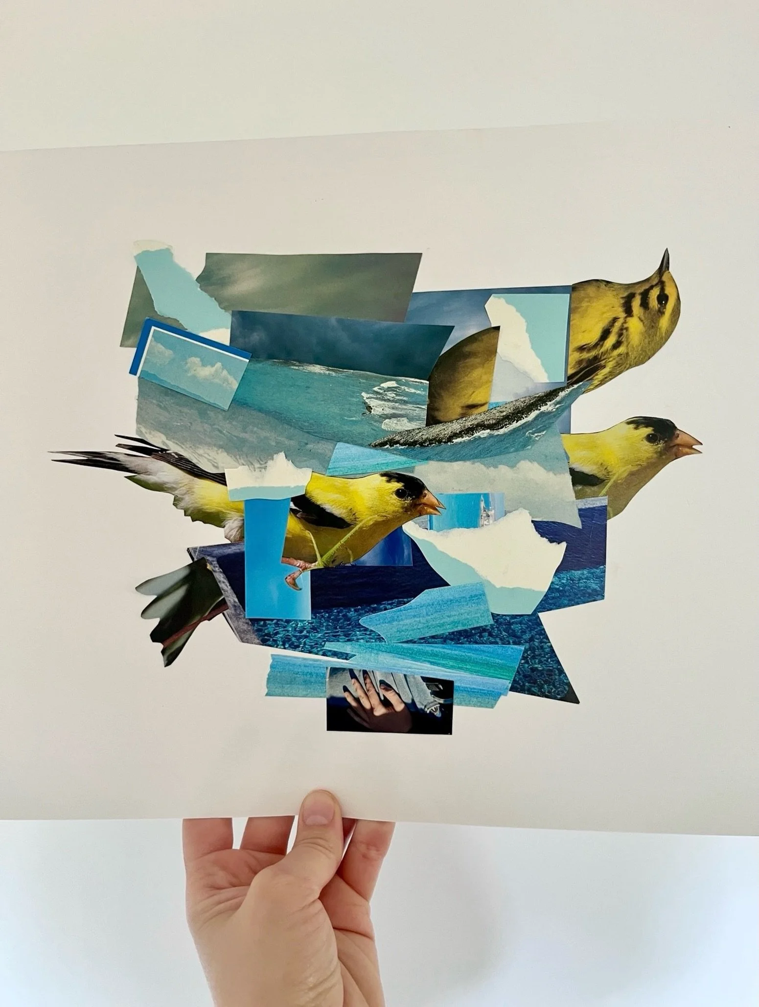 &ldquo;Flight.&rdquo; I&rsquo;ve been making a lot of mixed media collages these past couple of weeks, letting ideas move through me as they arrive. Will they stay smaller studies or turn into &ldquo;collage sketches&rdquo; of sorts for some larger w