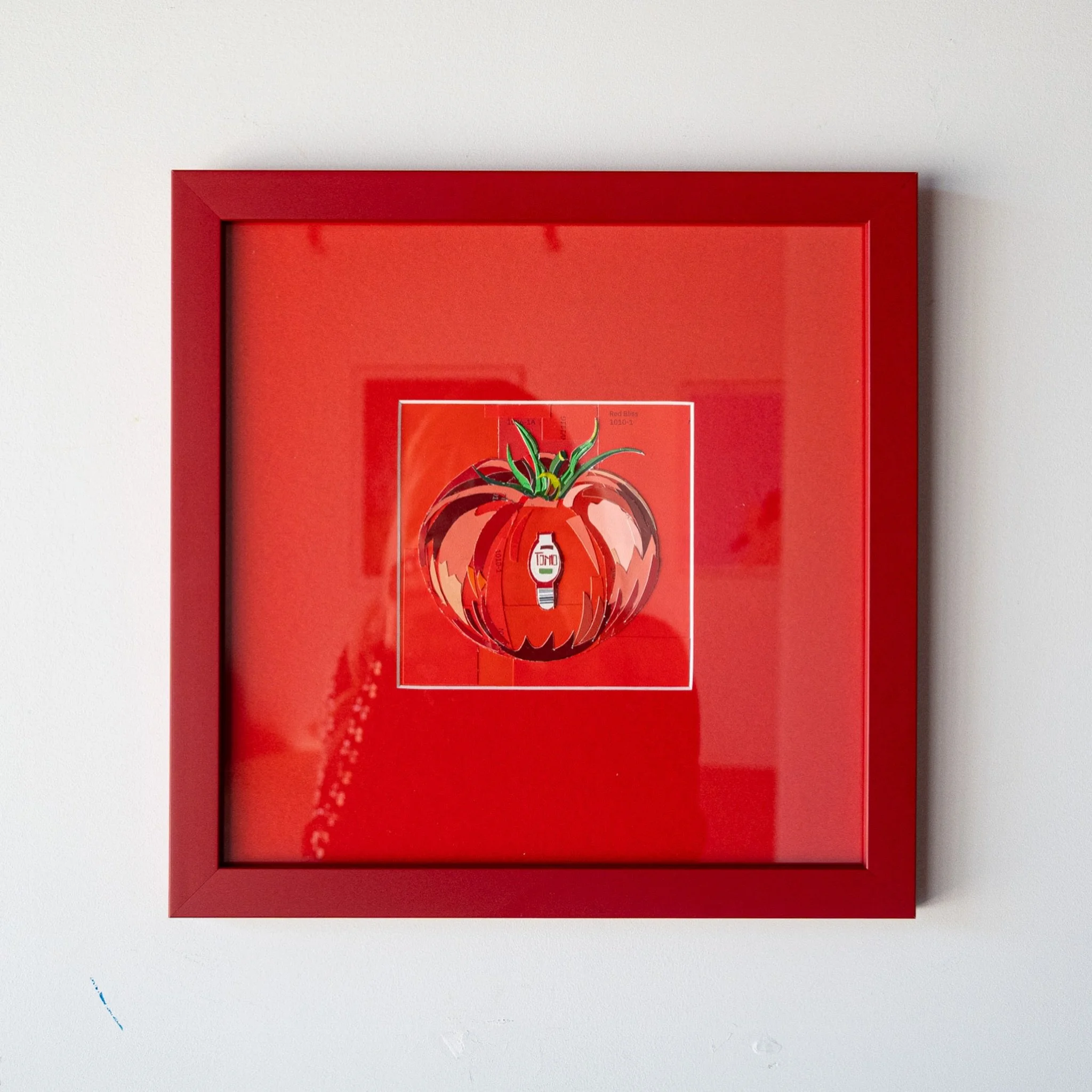 Would it even be July without all the tomatoes? Not in my world. This juicy one is available at @lizlidgettgallery 🍅