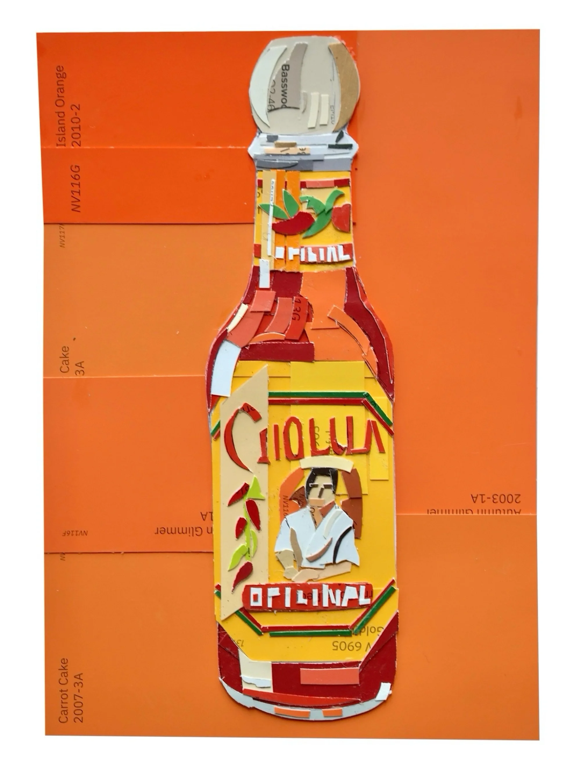Spicy over sweet any day. 🌶️ 

The original cut-paper collage has sold, but prints are available over on my website.