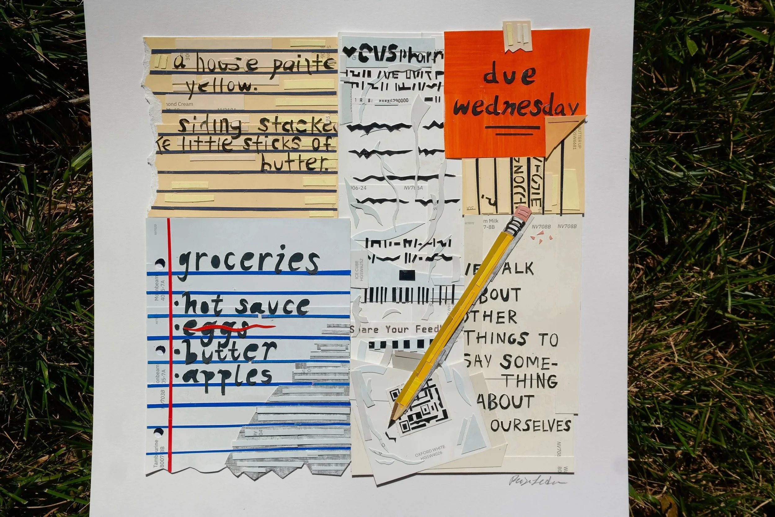 Pretty much a picture of what the inside of my head looks like most of the time. It&rsquo;s all contained and held together by a bunch of pieces of paper with notes scrawled and jotted. ✏️ 〰️

I like to capture these cut-paper works before getting th
