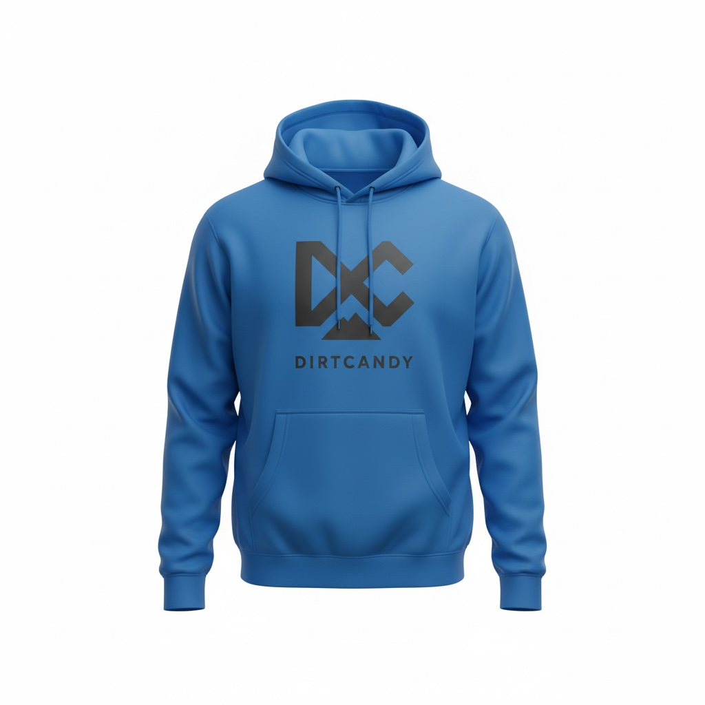 NEW- Mid-Weight Pullover Hoody, Royal w/ Steel Logos