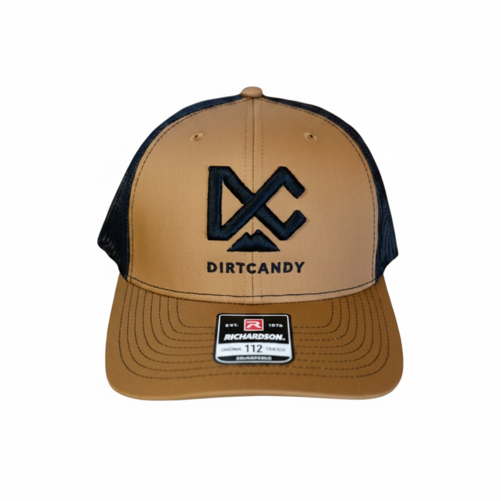 (New) Carmel / Black w/ Black Logo, 112 Trucker Hat