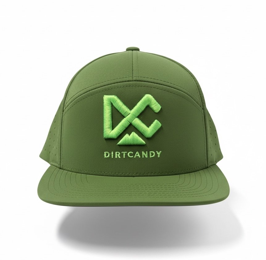 (New) Basil w/ Neon Logo, Water Resistant, 7 Panel Hat