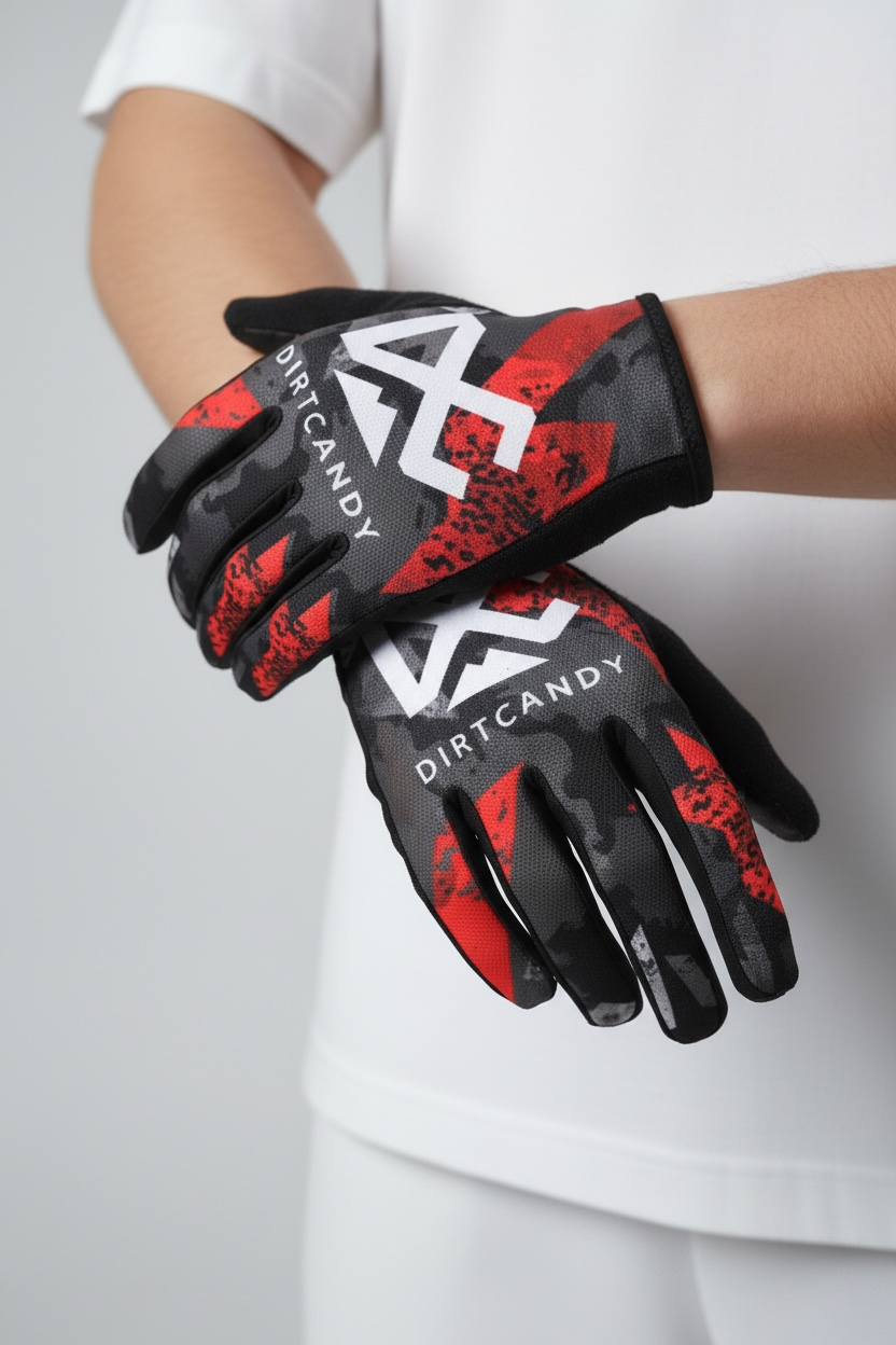 DirtCandy Gloves (Red & Black)