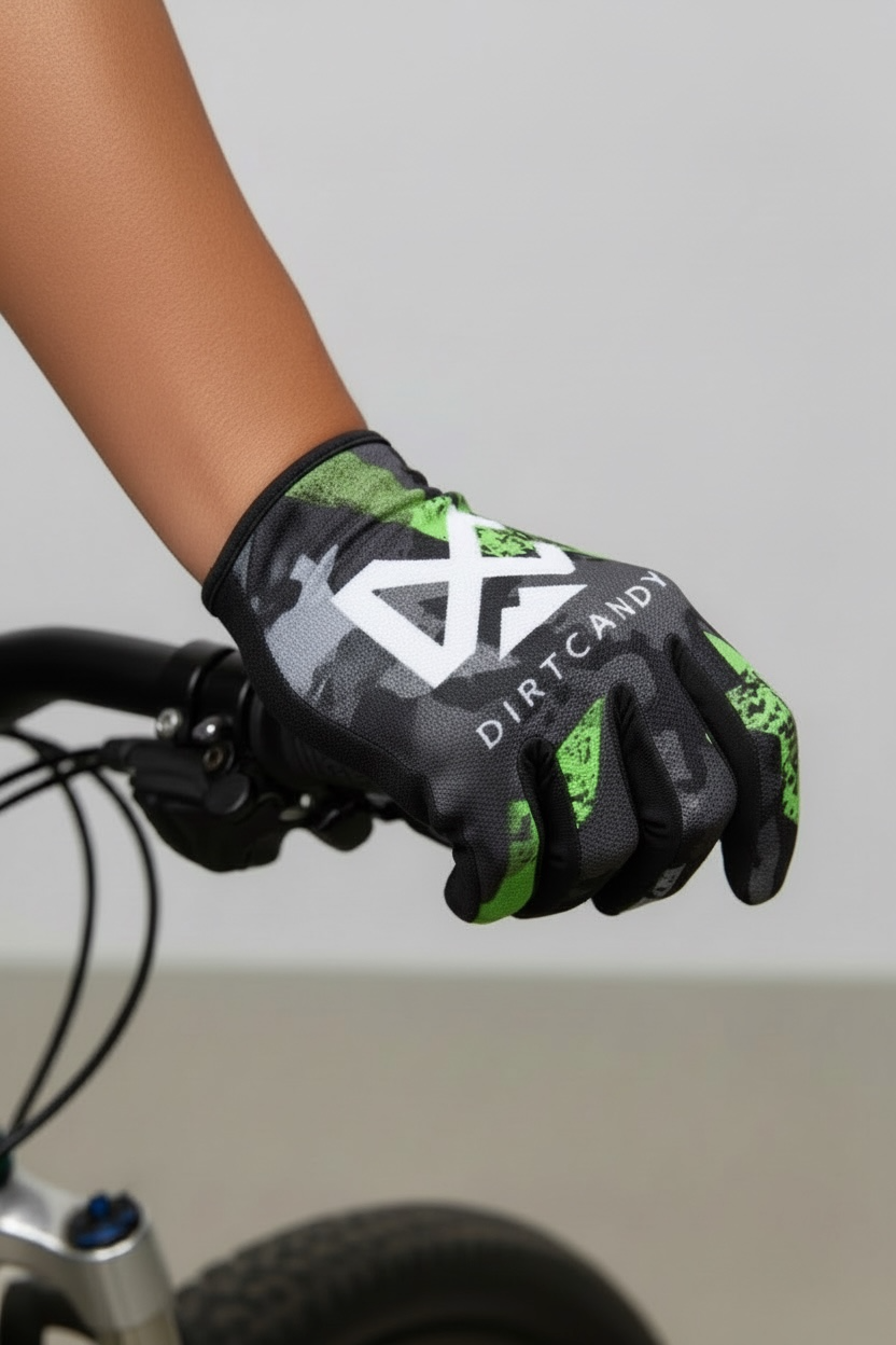 DirtCandy Gloves (Neon Green & Black)