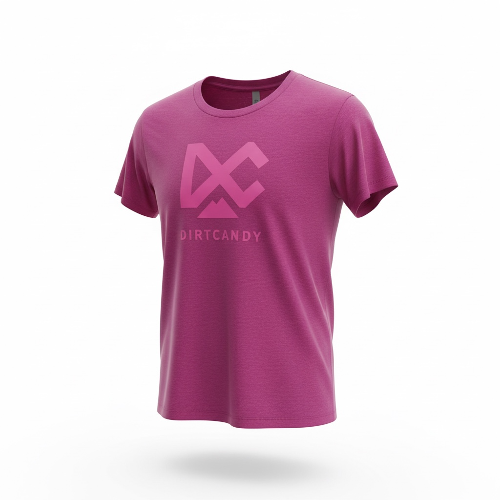 Next Level Ladies T, Lush w/ Neon Pink DirtCandy Logo