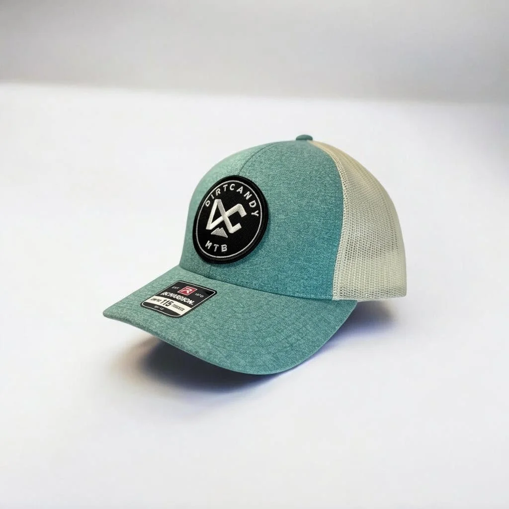 115 Green / Teal / Birch Ball Cap w/ Black Patch