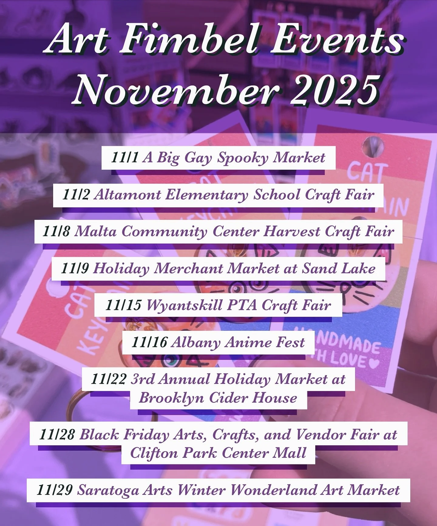 I&rsquo;m not ready to let go of the Halloween season, but here&rsquo;s a list of where I&rsquo;ll be in November 🎃🍁🍂

ft. the sequence of Jack Jack sleeping in the window and me accidentally waking him up