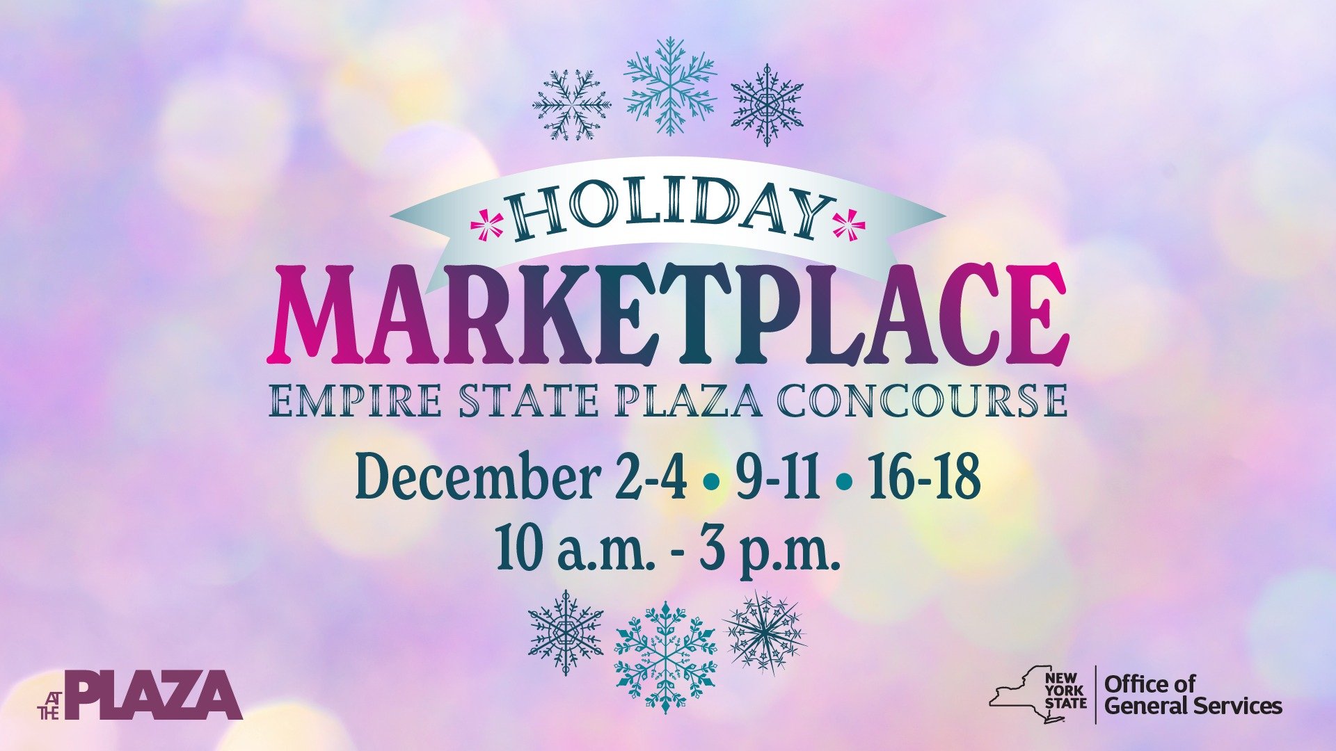 Holiday Marketplace at the Empire State Plaza Concourse