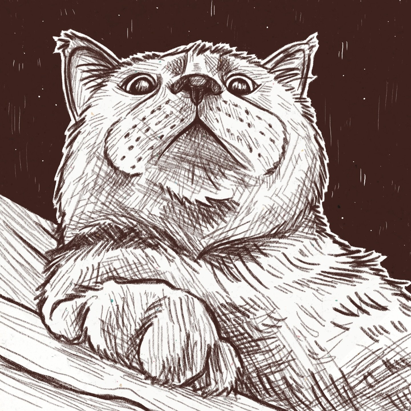 Another sketch, this time of Mouse. I&rsquo;ll probably turn this one into a nice, full color illustration 🐈&zwj;⬛