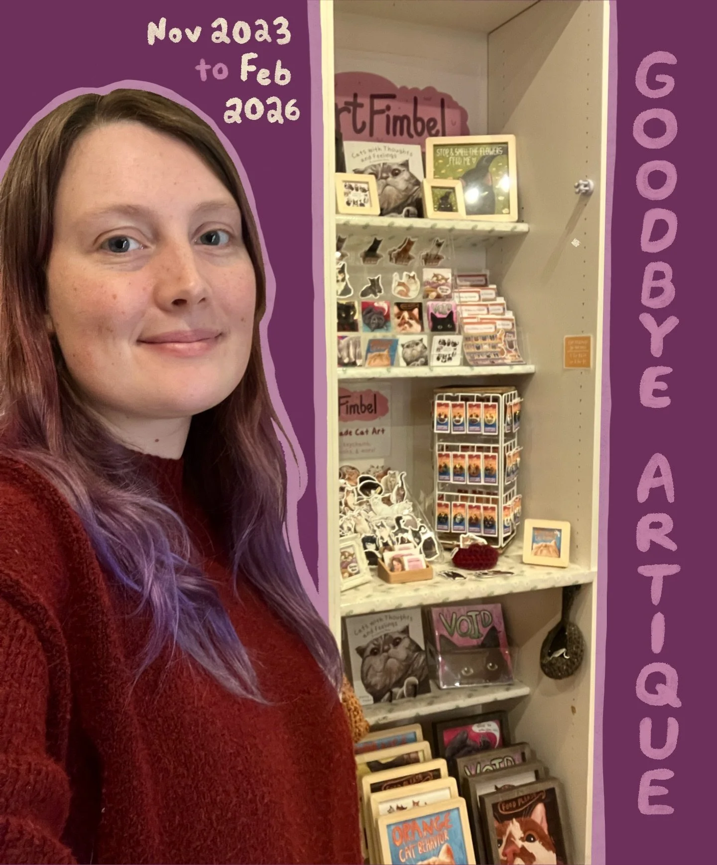 Artique was one of the first stores I worked with when I started Art Fimbel back in 2023. Now, it&rsquo;s time for me to move on. I&rsquo;ll remain set up at Artique In Crossgates Mall until Friday, February 27, so if you&rsquo;ve been meaning to sto