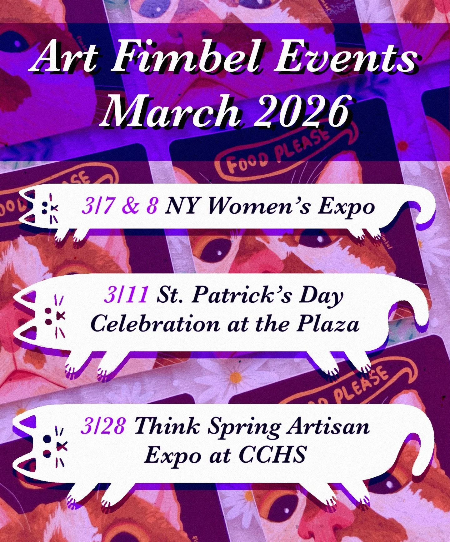 I usually like to get these month lists out earlier than this (preferably by the first of the month), but I had an exciting last minute addition to the list! In March, I&rsquo;ll be at:
- The @nywomensexpo for my second year
- The @plazaevents for th