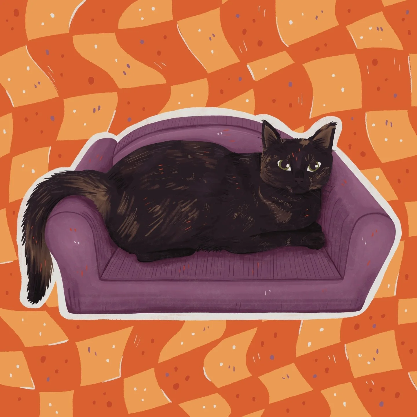 Mouse on the couch to finish out the trio! The real couch in question is a cardboard couch that they all absolutely love.