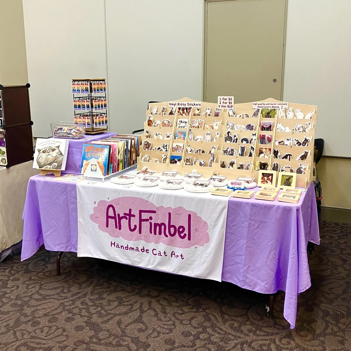 It&rsquo;s time for Saratoga Comic Con! 10am to 7pm today and 10am to 5pm tomorrow. 💛💖 I&rsquo;m upstairs and down a hallway - I&rsquo;ve circled my spot on the map on image 3.