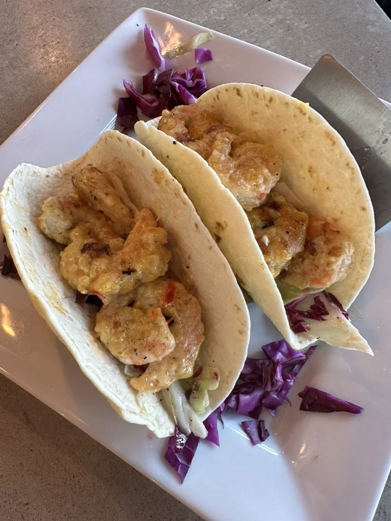 Bang bang shrimp tacos