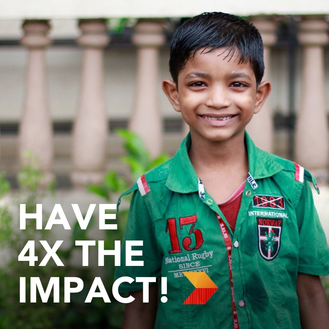 We have the unique opportunity to QUADRUPLE your first gift when you become a Monthly Giver! 

You can have 4x the impact! 

Link in stories ⬆️
#matchinggrant #4xtheimpact #setfreemovement