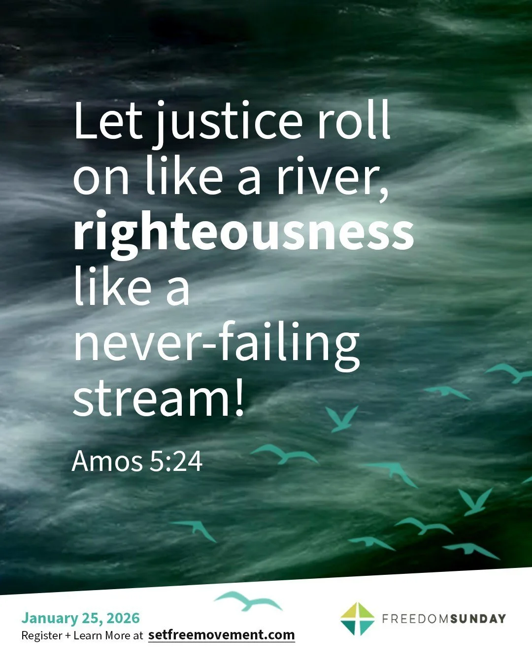 Worship forms and informs. It is a catalyst for action. Worship in the direction of freedom. Register today!