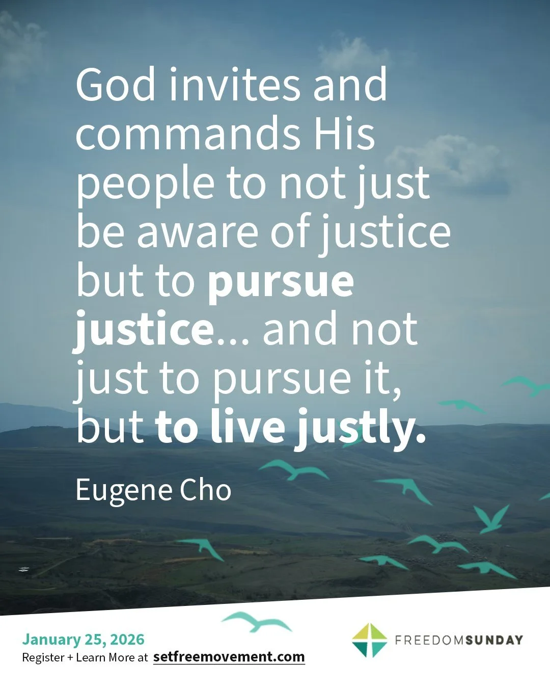 Awareness and action within the context of worship. This is what Freedom Sunday is about. Register today. (FYI - you can do Freedom Sunday any Sunday of the year!)