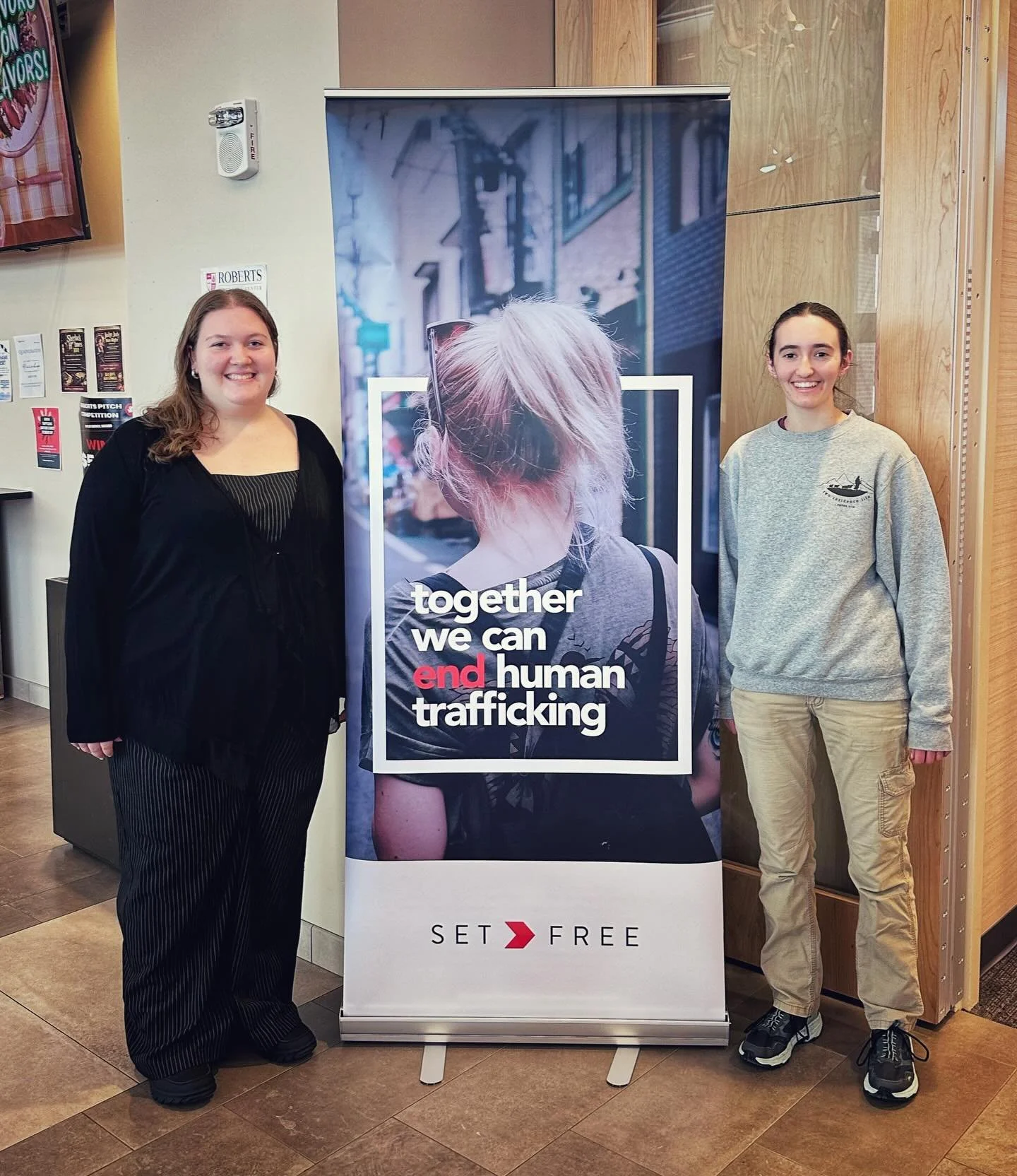 Ava and Christina are leaders of the #robertswesleyan F.R.E.E. (Fellowship of Revolutionaries Empowering the Enslaved) club. These women and others at RWU are truly inspiring and carrying on the legacy of B.T. Roberts - slavery in any form has no pla