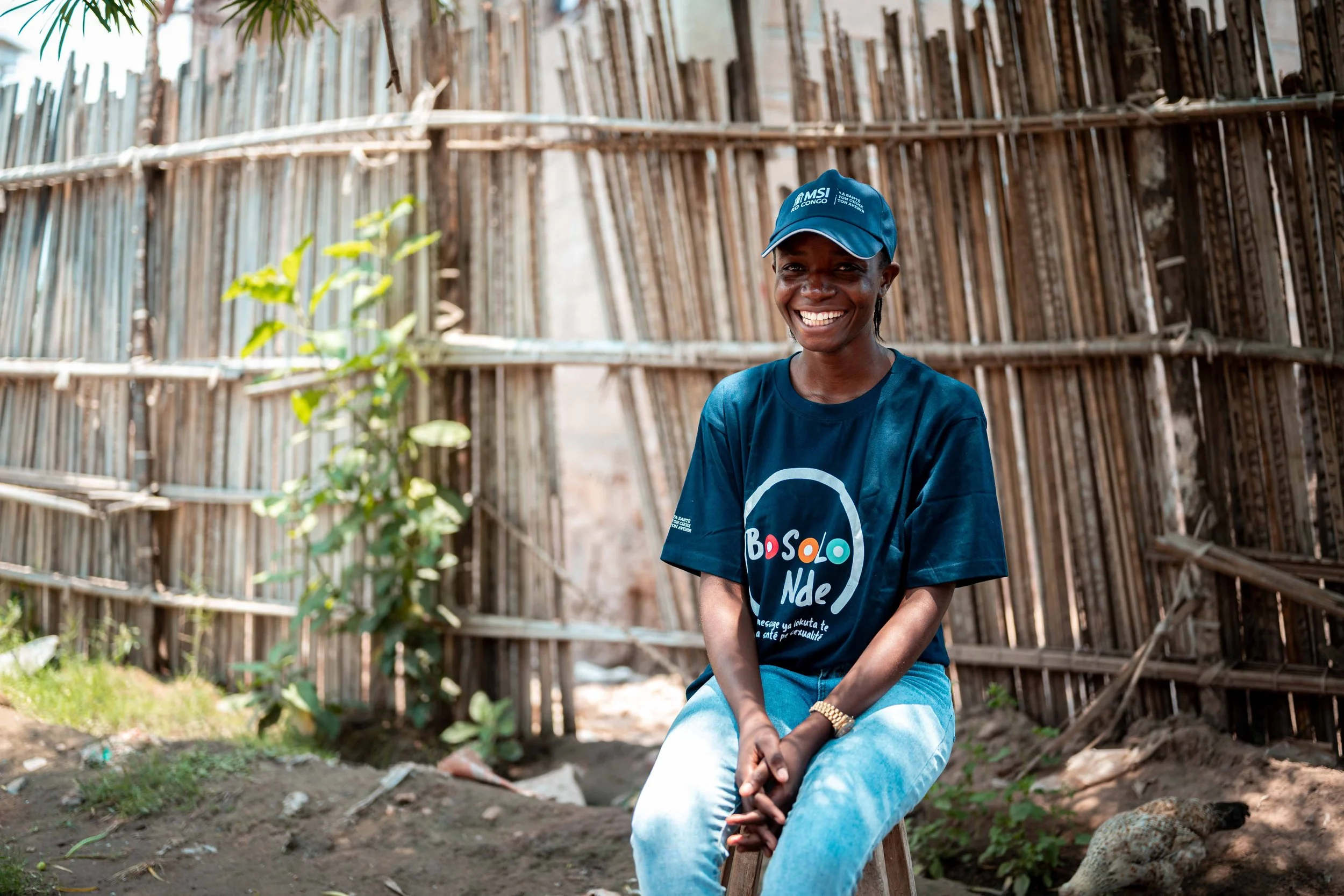 Portrait of Thérèse Kiluba (24), MSI Big Sister, Kalemie, Tanganyika, DRC. 
