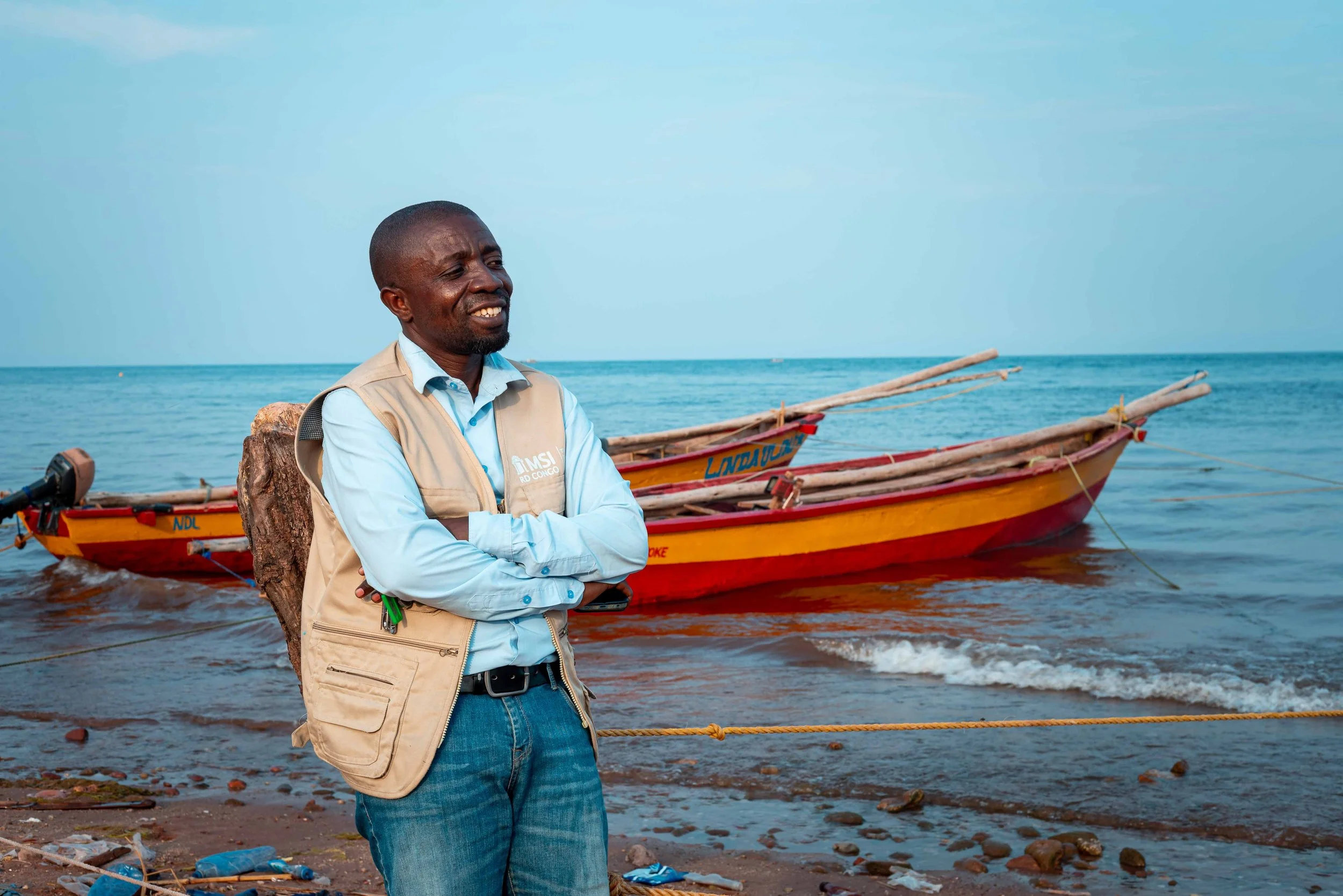 Portrait of Dieudonée Mukanire, Provincial Coordinator of MSI Tanganyika, DRC.