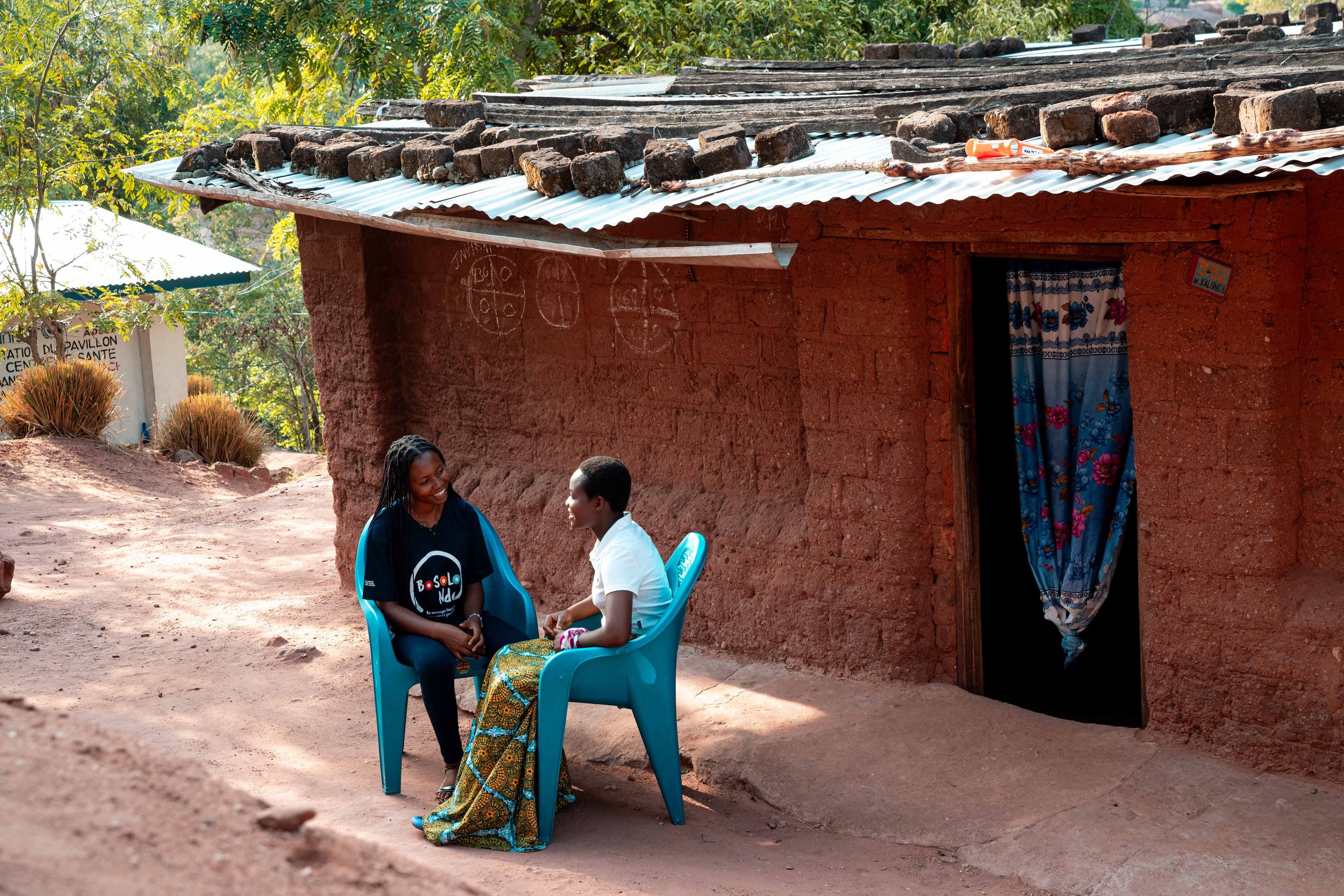 Home visit conducted by Tecla Birindua, MSI Big Sister, Kalemie, Tanganyika, DRC. 