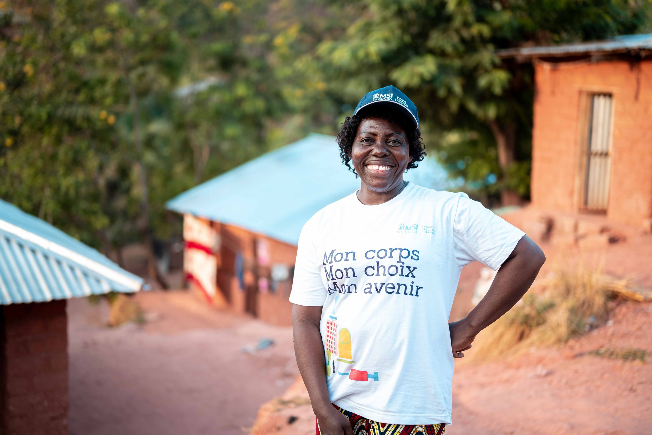Portrait of Hélène Numbi Furah (49), MSI Lady at Kituku Health Centre, Kalemie, Tanganyika, DRC. 