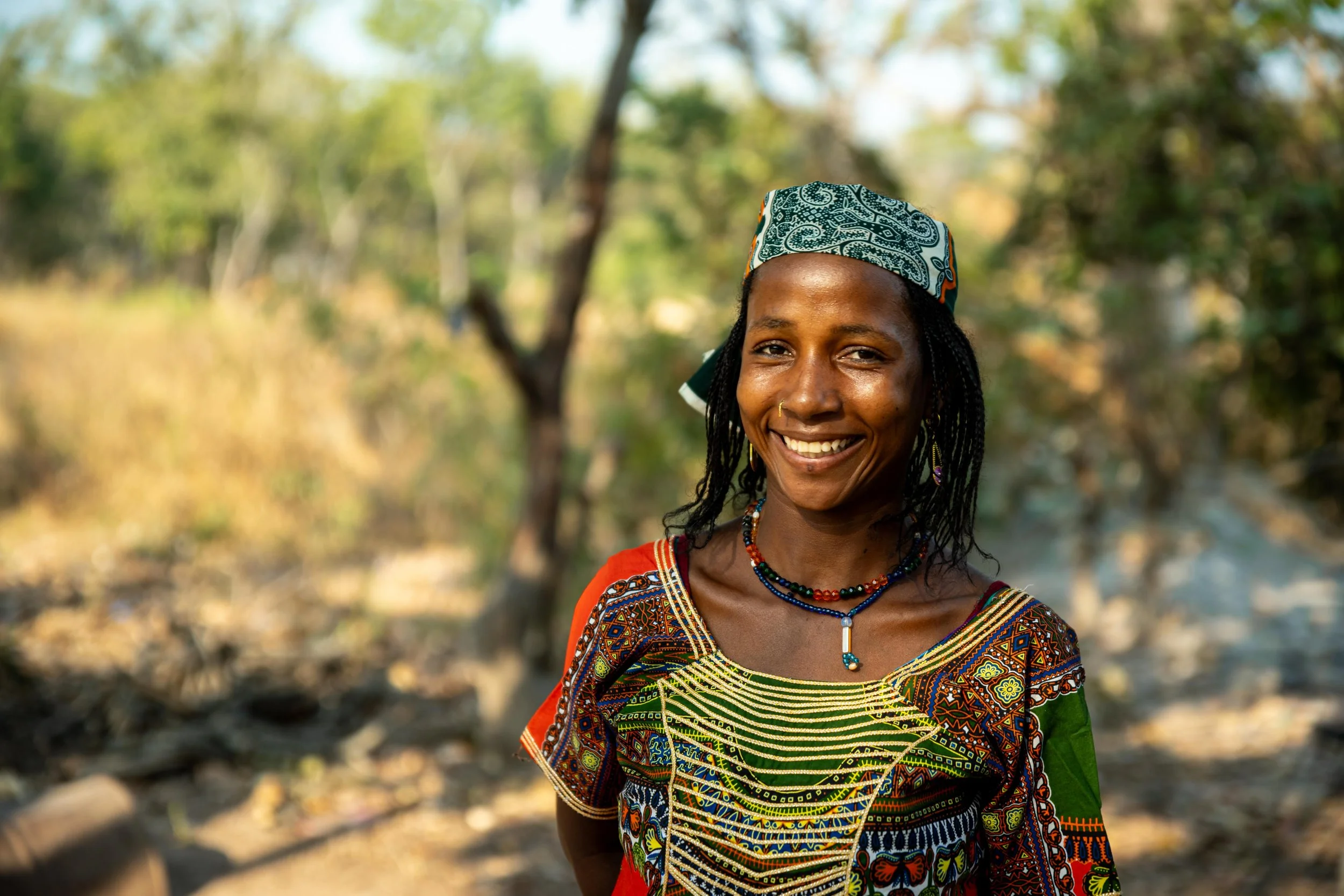 Portrait de Moussa, 22 ans, déplacée du Tchad à Markounda, République centrafricaine, décembre 2025.
