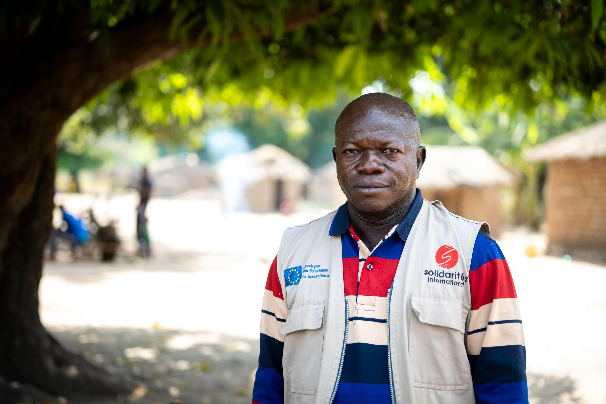 Portrait de Guy, technicien agronome chez Solidarités International à Markounda, République centrafricaine, décembre 2025.