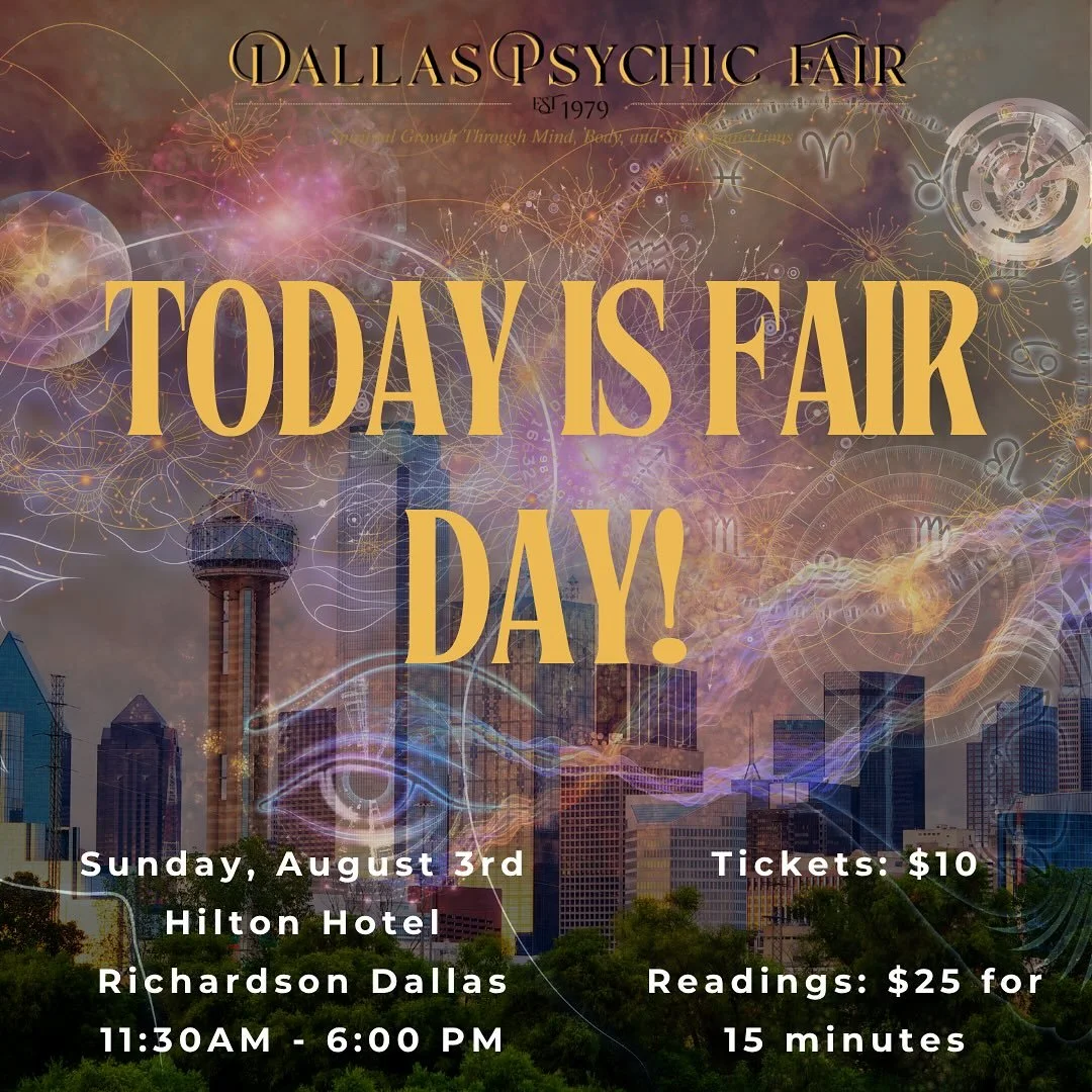 Come see us!

#fairday #dallaspsychicfair #tarot #astrology #vedic #numerology #charts #anniversary #vendors