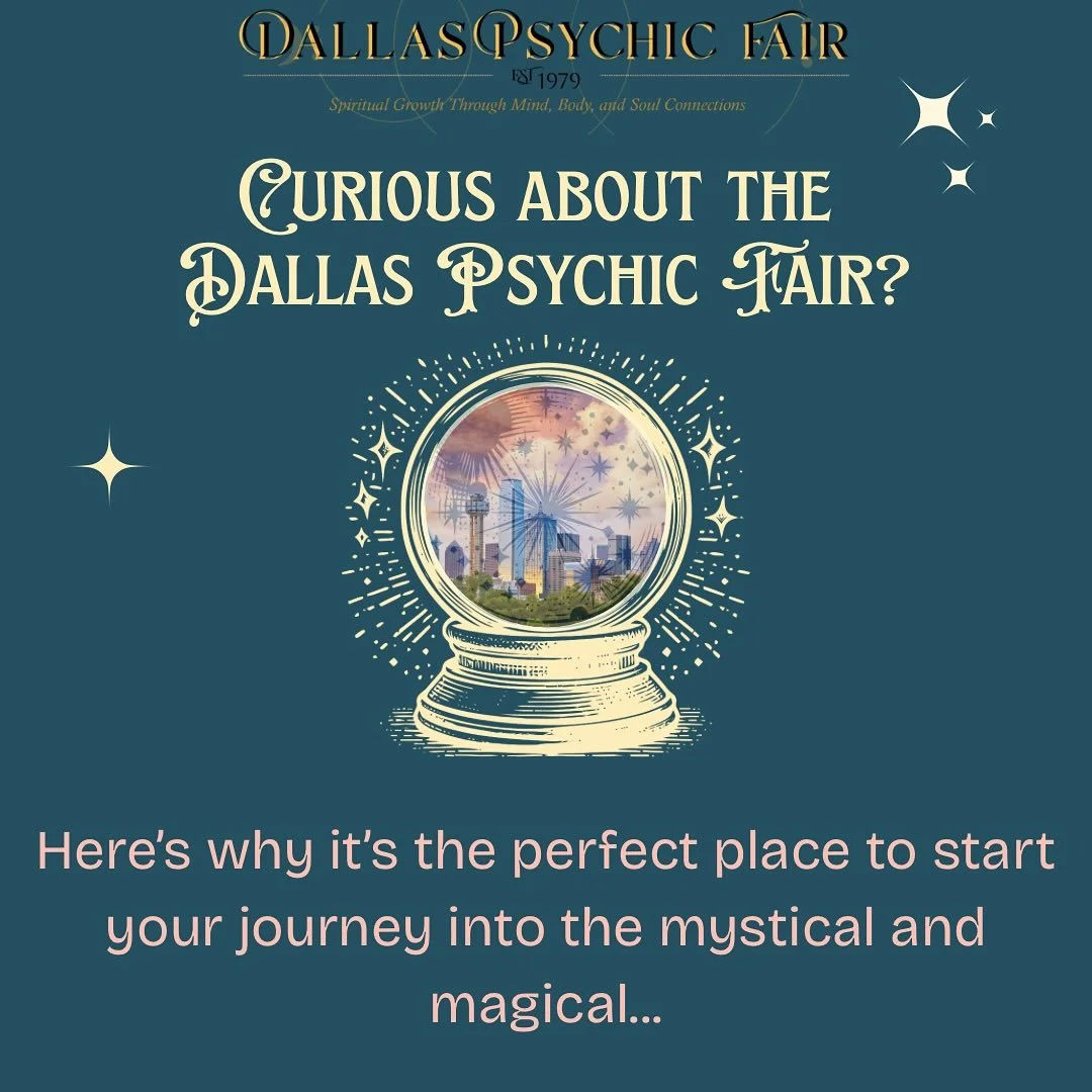 ✨ Curious but never been to a psychic fair? ✨

The Dallas Psychic Fair is more than just an event&mdash;we would like to think it&rsquo;s more of an experience. 

Whether you&rsquo;re seeking guidance, healing, or simply want to explore something new