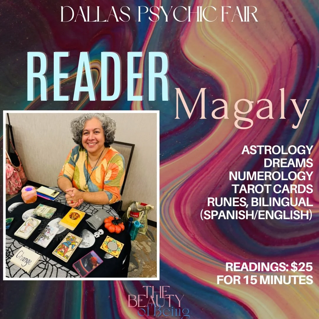Magaly Luna

With over 25 years of experience, Magaly Luna brings a unique blend of skills to her readings, including expertise in tarot, runes, astrology, feng shui, graphology, dream interpretation, natural magic, and numerology. 

As one of our bi