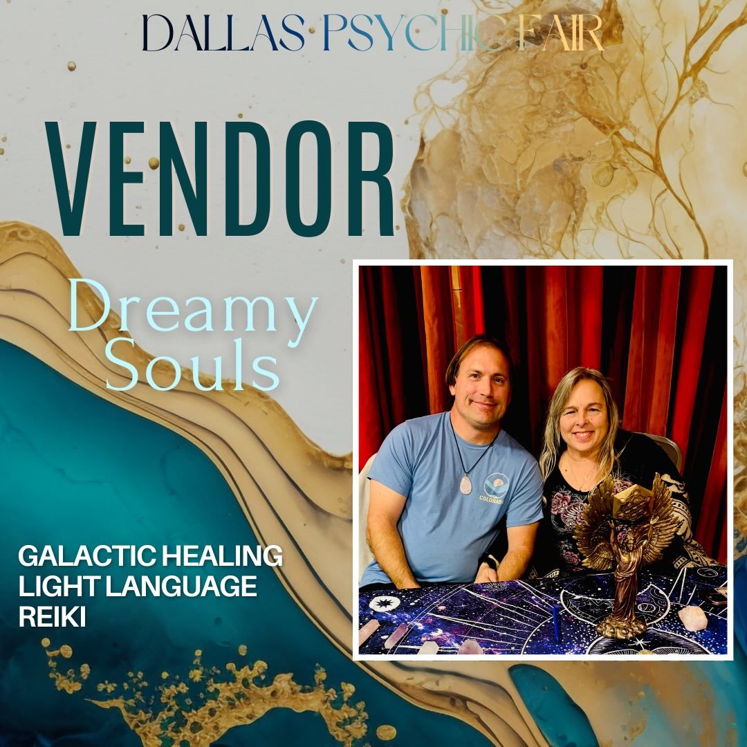 Vendor: Dreamy Souls

Amy and Drew offer intuitive healing sessions that combine energy work with psychic insight, creating space for both physical and energetic support.

Their work blends Reiki with Light Language and Galactic Healing, helping to r