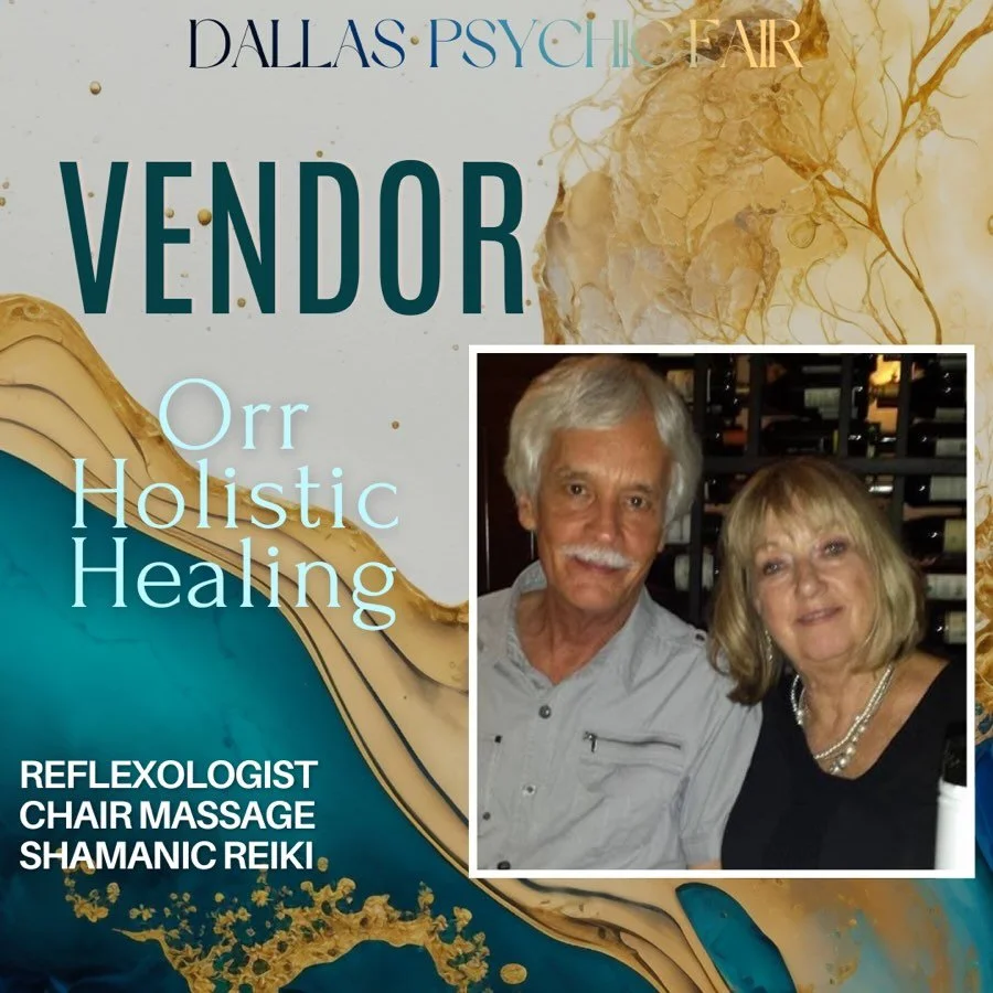 Vendor: Orr Holistic Healing

Orr Holistic Healing offers integrative bodywork and energy-based sessions designed to support balance, relaxation, and overall well-being.

Diane and Ken work with a range of modalities including reflexology, Reiki, sou