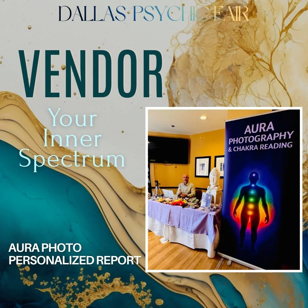 Vendor: Your Inner Spectrum Aura Photography

Your Inner Spectrum offers aura photography and chakra readings designed to support self-awareness, reflection, and energetic clarity.

With over 25 years of experience in spiritual guidance and developme