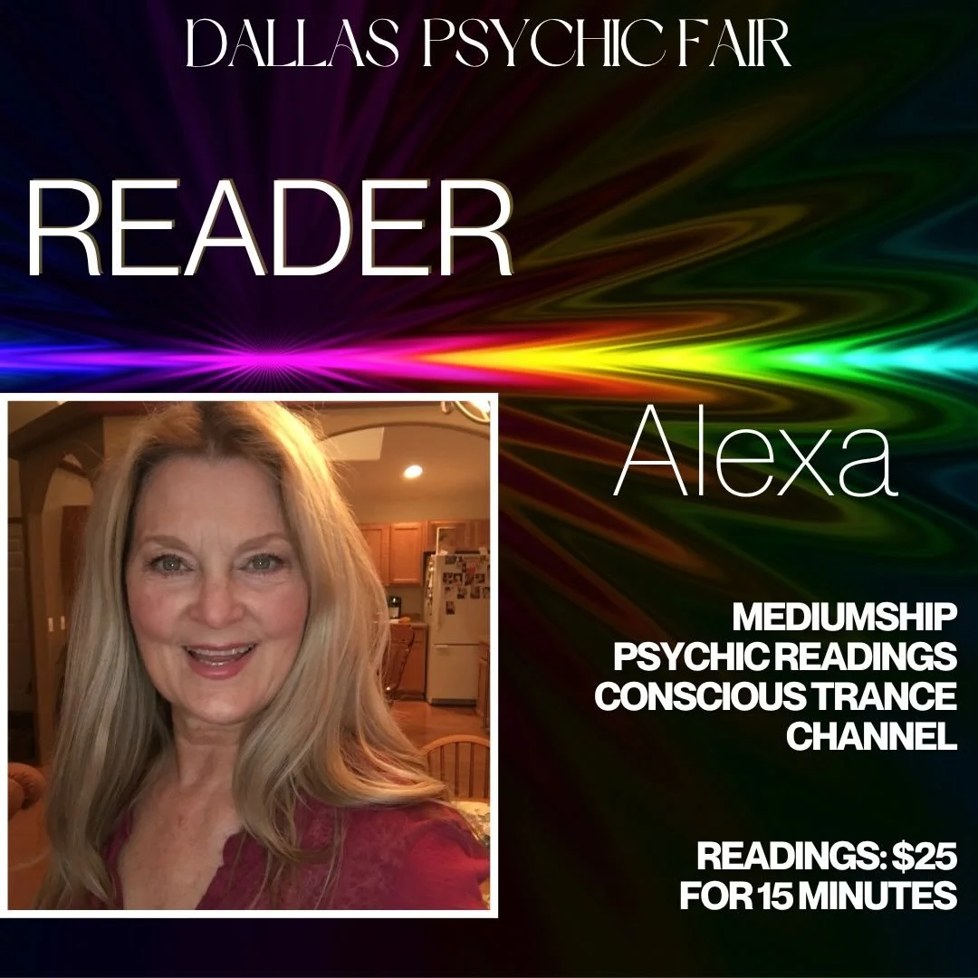 Alexa Smith

Alexa began working as a professional psychic medium in 2010 with her readings focusing  on core life issues with direct psychic impressions.  These impressions are experienced through sensory perceptions that include hearing, seeing, se