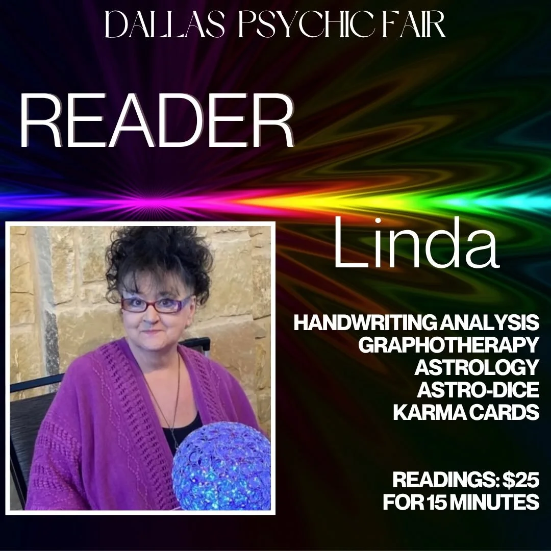 Linda Lee

Through handwriting analysis, Linda examines patterns in letter formation, spacing, and pressure to explore cognitive tendencies, emotional expression, and behavioral patterns reflected in the writing process. She also offers Astrology con