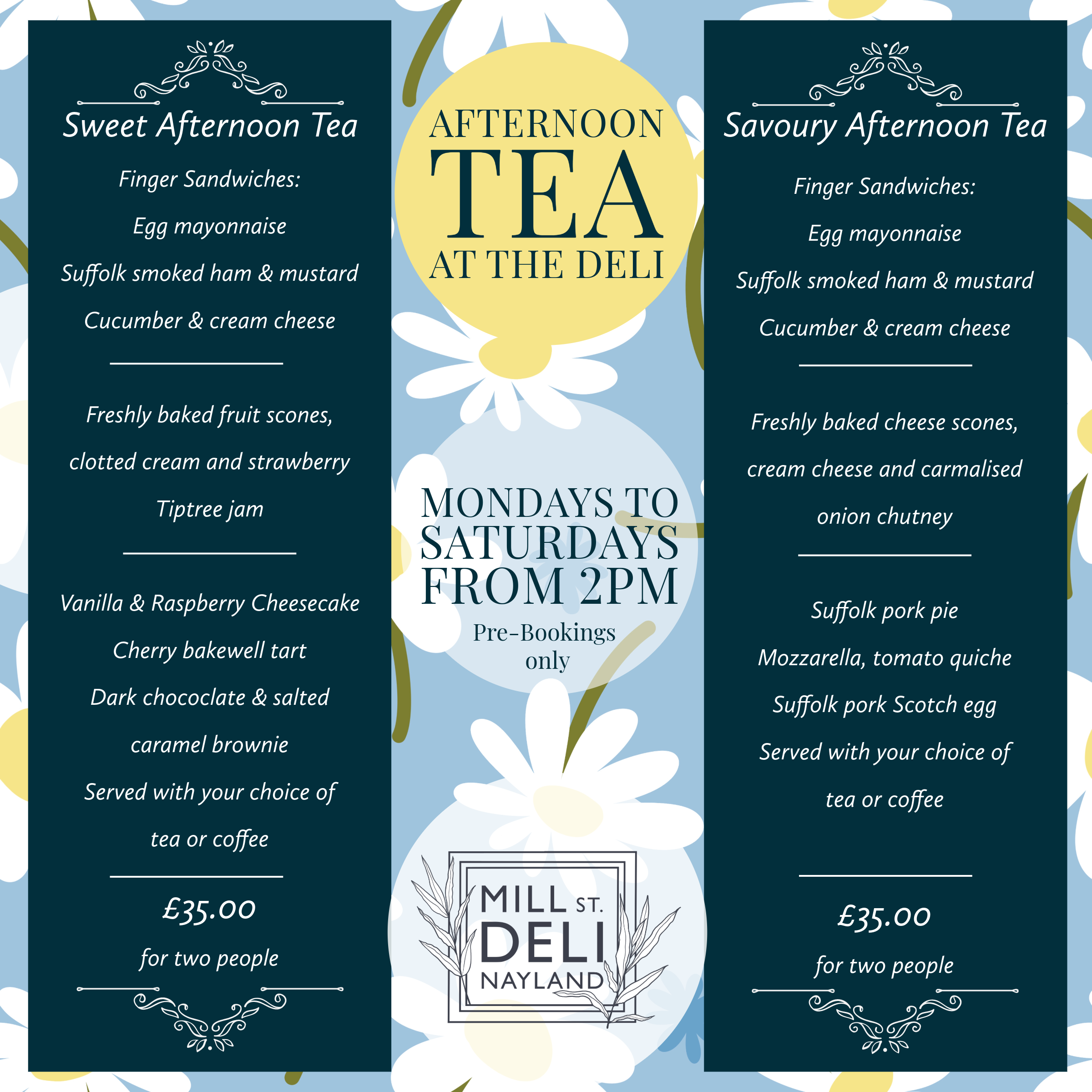 AFTERNOON TEA — Mill Street Store & Deli