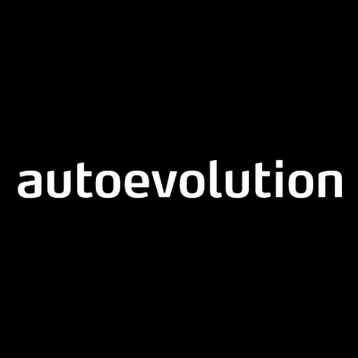 Black background with the word 'autoevolution' in white lowercase letters.