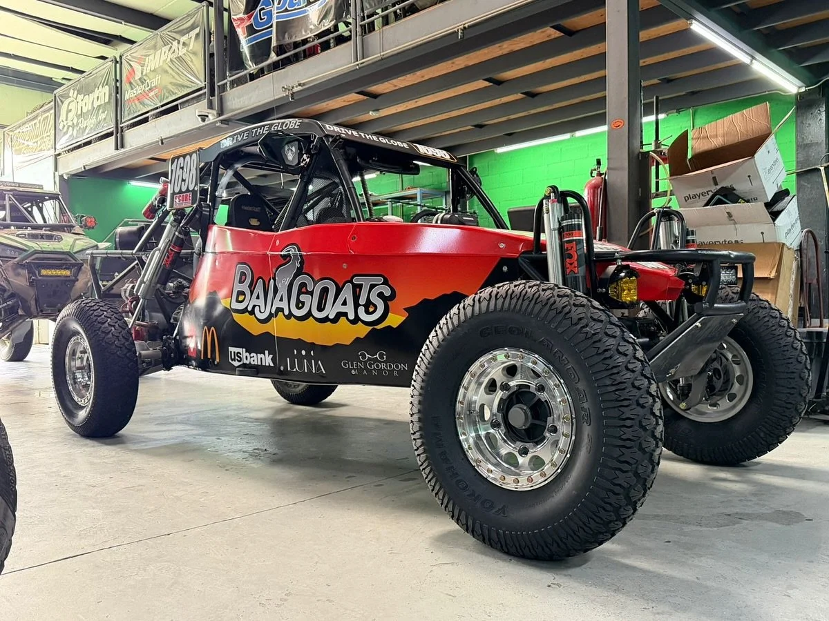 Introducing Junior, the name of our 2025 Baja 1000 race car for the Baja Goats / Drive The Globe team. 

Be sure to follow along live - links on the drivetheglobe website. 

#baja1000 #scoreinternational #baja #desertracing